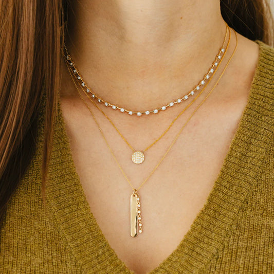 Ava Bea Interval Tennis Necklace
