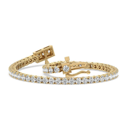 Four Prong Lab Diamond Tennis Bracelet