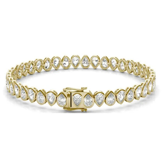 Couture Bezel Tennis Bracelet