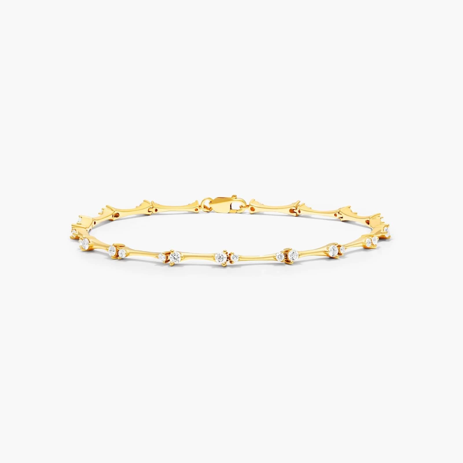 18K Yellow Gold Luminance Lab-Created Diamond Bracelet