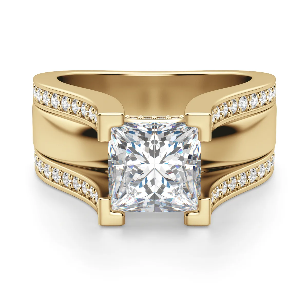 Abigail Princess Cut Engagement Ring