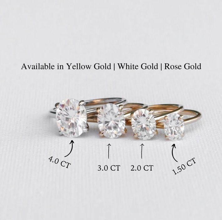 oval moissanite ring