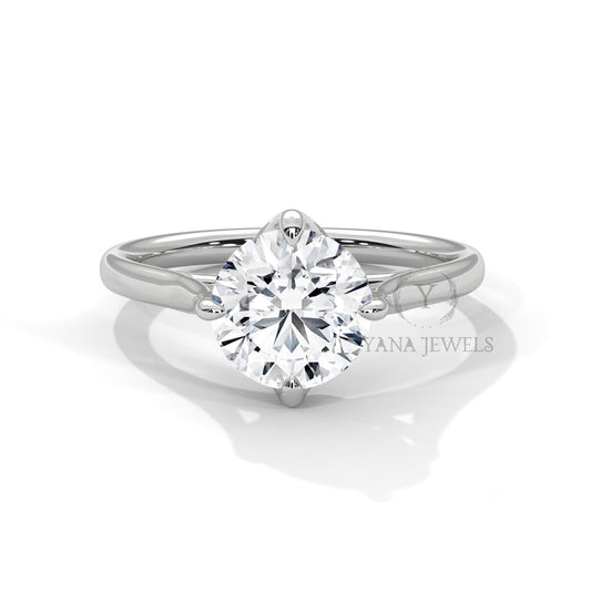 1-3 CT IGI Certified Lab Grown Diamond Wedding Ring - Solitaire Engagement Ring for Women - Round Cut