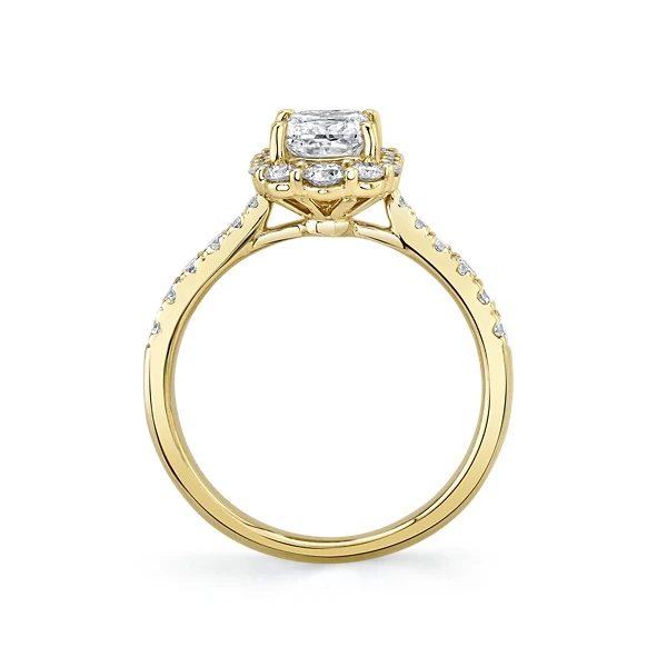 18K YELLOW GOLD DIAMOND ENGAGEMENT RING