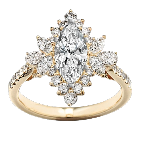 Cypress Halo Engagement Ring