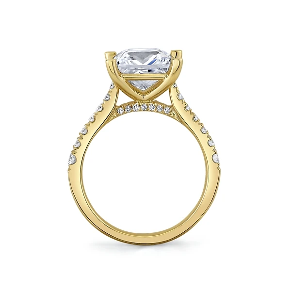 18K YELLOW GOLD DIAMOND ENGAGEMENT RING