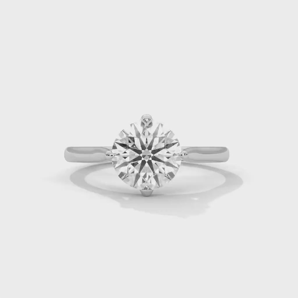 1-3 CT IGI Certified Lab Grown Diamond Wedding Ring - Solitaire Engagement Ring for Women - Round Cut