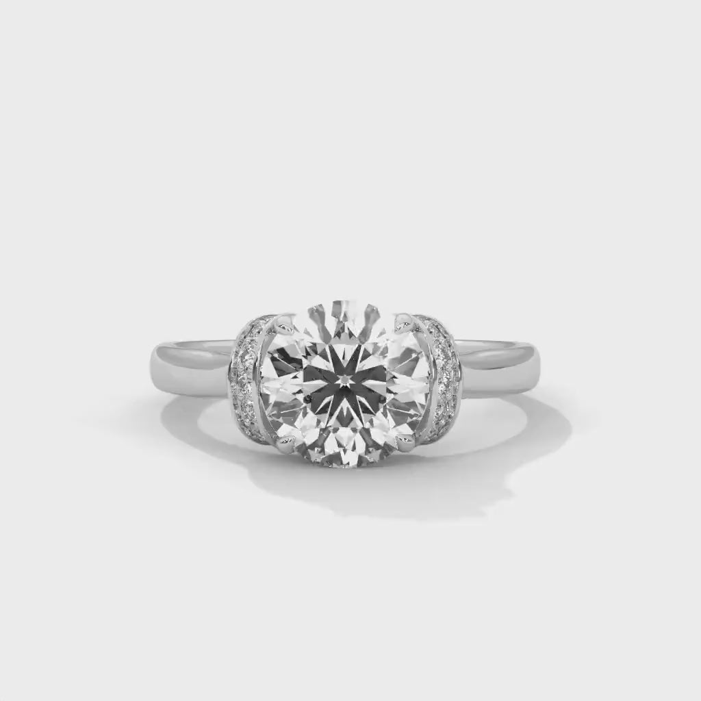 1-3CT IGI Certified Lab Grown Diamond Bezel Wedding Ring - Solitaire Engagement Ring for Women