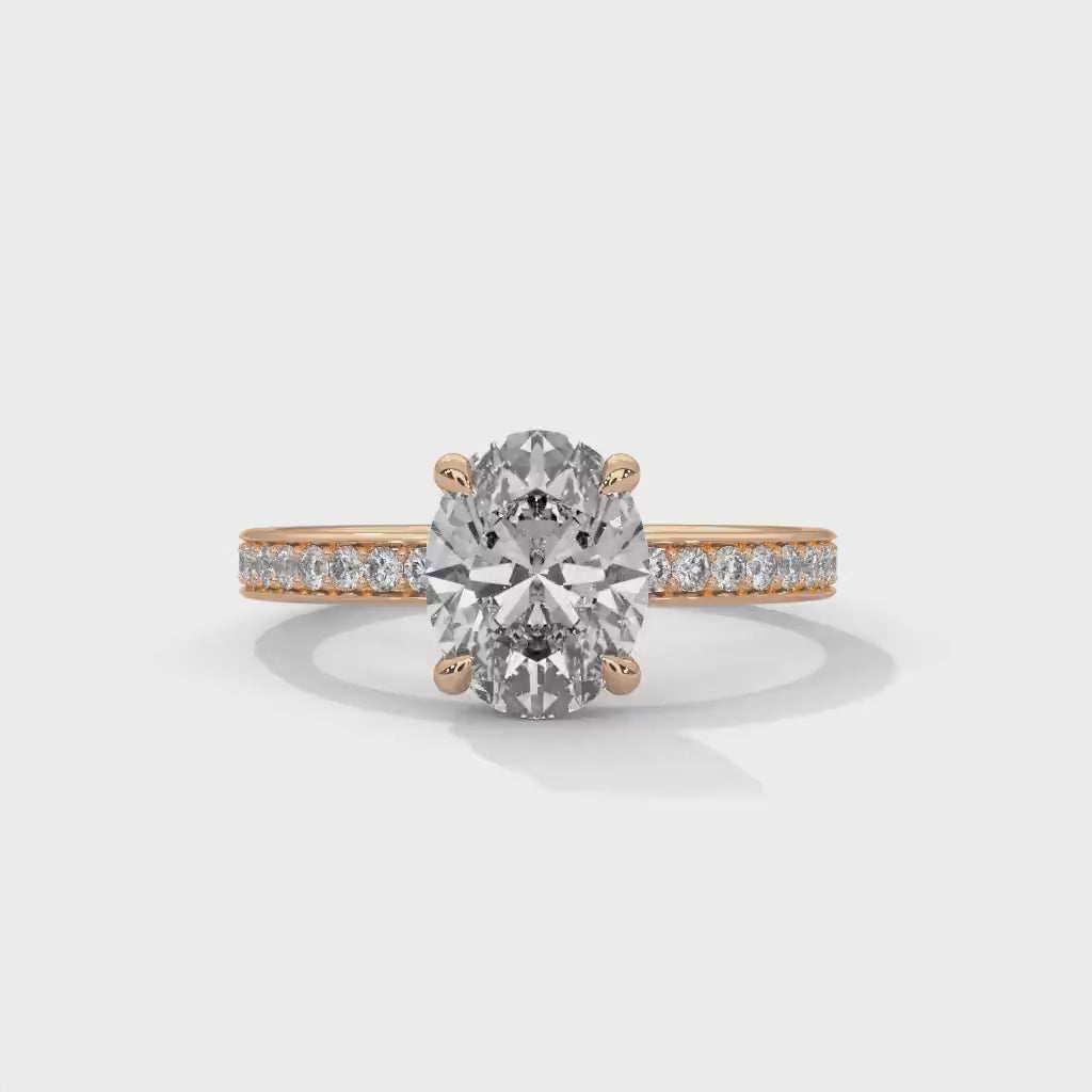 Oval Cut Solitaire Ring, Moissanite Diamond Wedding Ring, Round 1.0 To 3.0 CT Diamond Ring for Women, Engagement Ring.