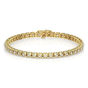 Glimmer Floret Diamond Tennis Bracelet